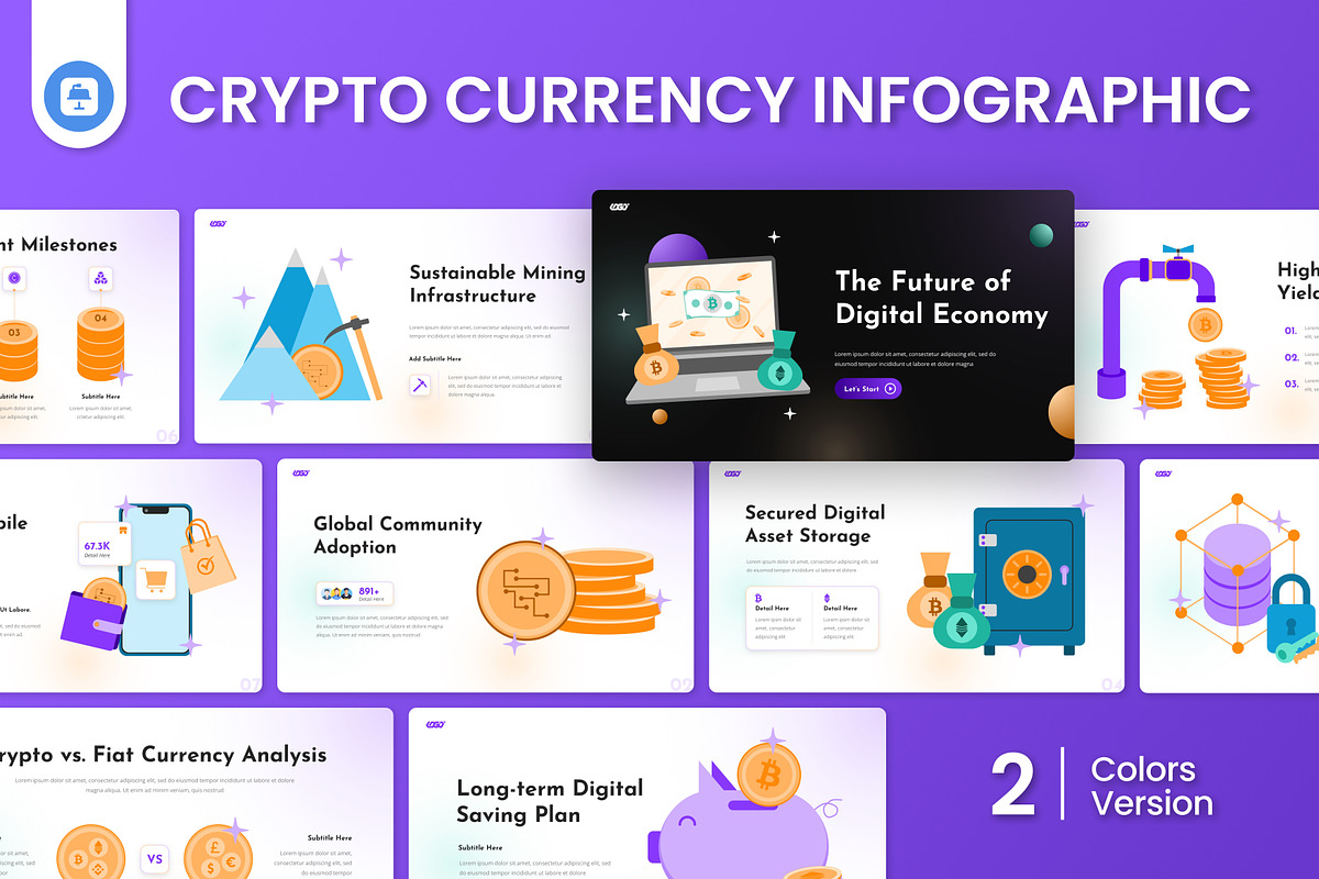 Crypto Currency Infographic Keynote, a Presentation Template by Antstheme (Photo 1 of 4)