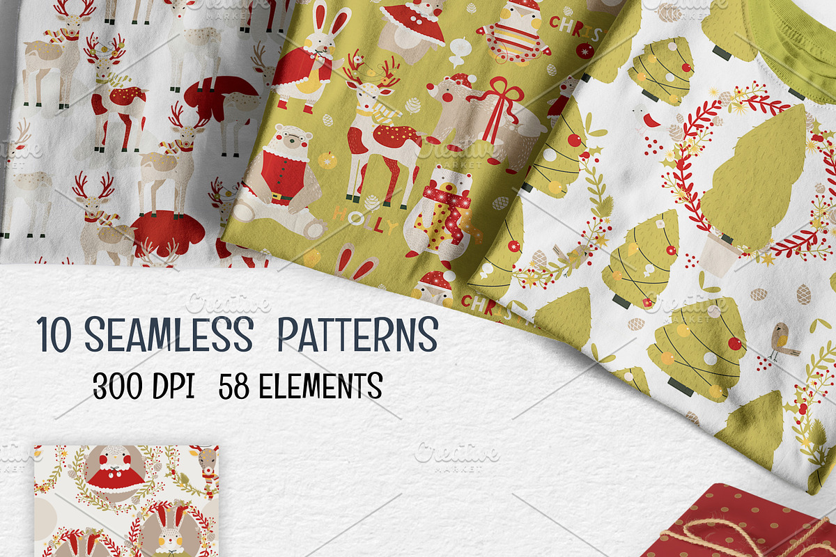 Very merry. Xmas patterns, a Pattern Graphic by Lineli (Photo 8 of 11)