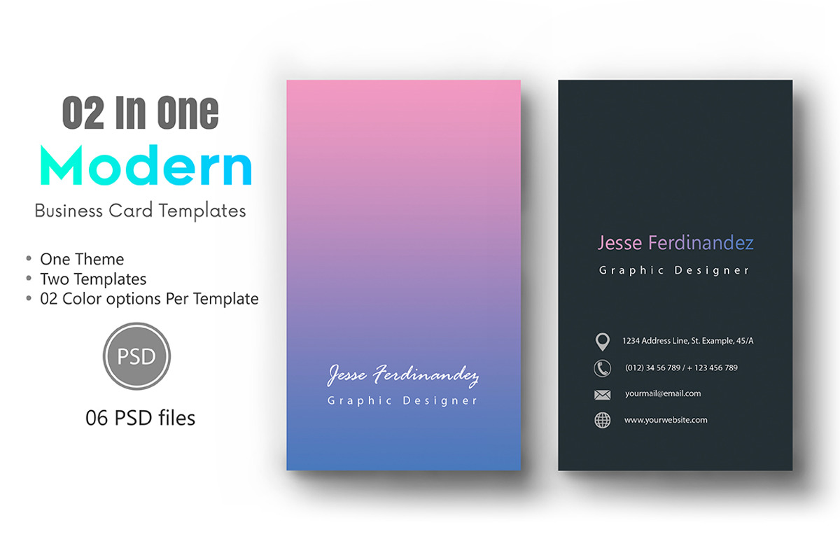 Artistic Business Card Bundle, a Business Card Template by M6 Gallery (Photo 13 of 18)