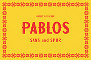 Pablos - Sans & Spur, a Sans Serif Font by Komet & Flicker (Thumbnail 1 of 13)