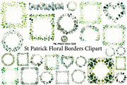St Patrick Floral Borders Clipart, an Illustration by Designworld (Thumbnail 1 of 6)