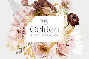 Golden -Blush & Dusty Rose, an Illustration by Isabelle Salem