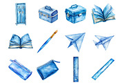 Blue School Clipart PNG, a Graphic by CitraGraphics (Thumbnail 2 of 5)