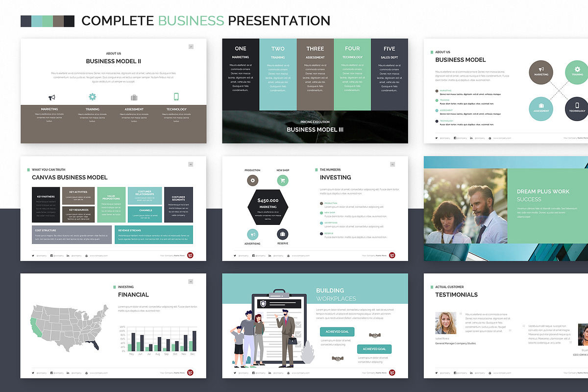 Complete Business Powerpoint Templat, a Presentation Template by Zacomic Studios (Photo 14 of 32)