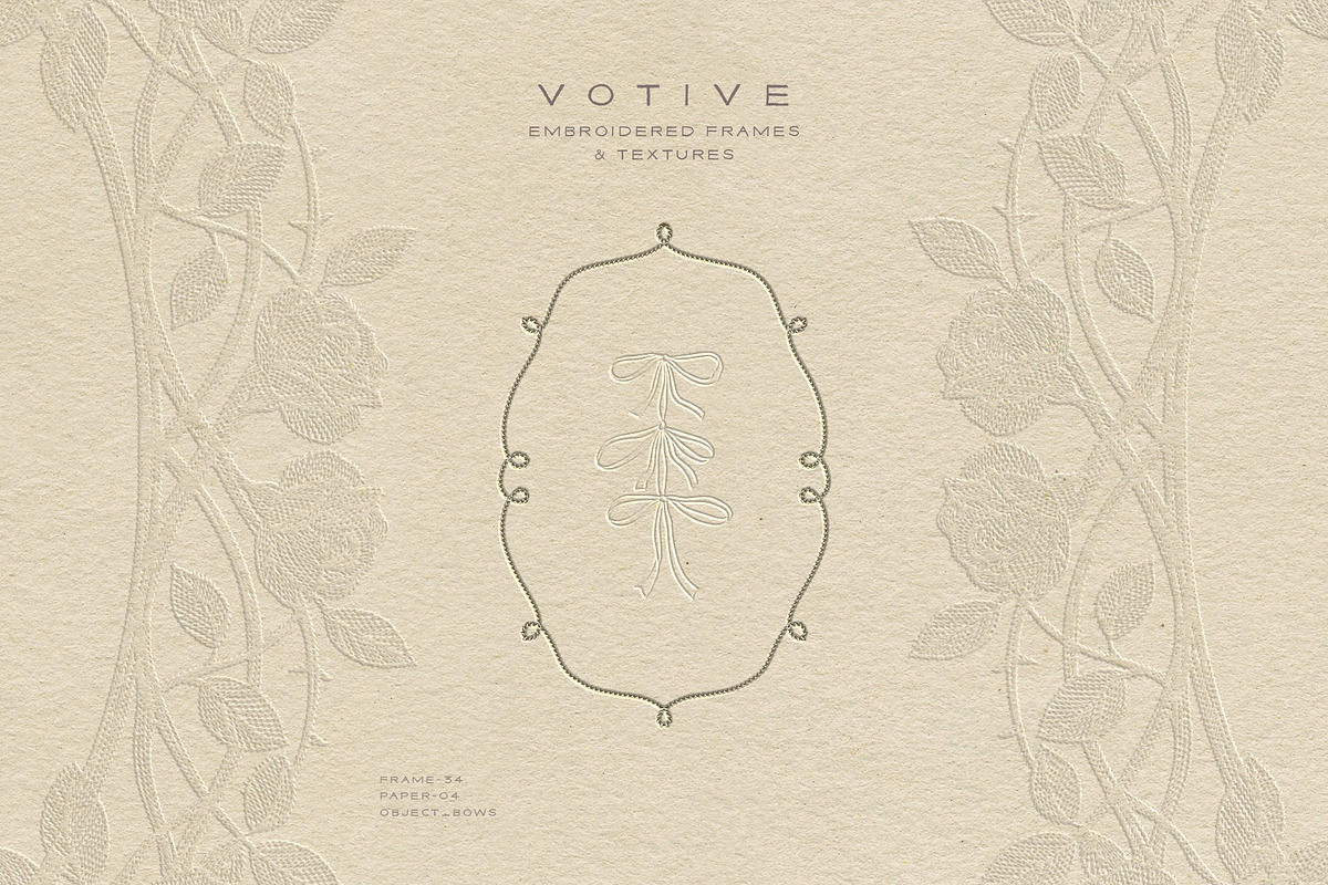 Votive Embroidered Frames & Textures, a Texture Graphic by alonahaidash (Photo 2 of 20)