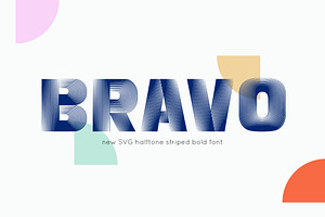 Bravo - SVG Striped Typeface