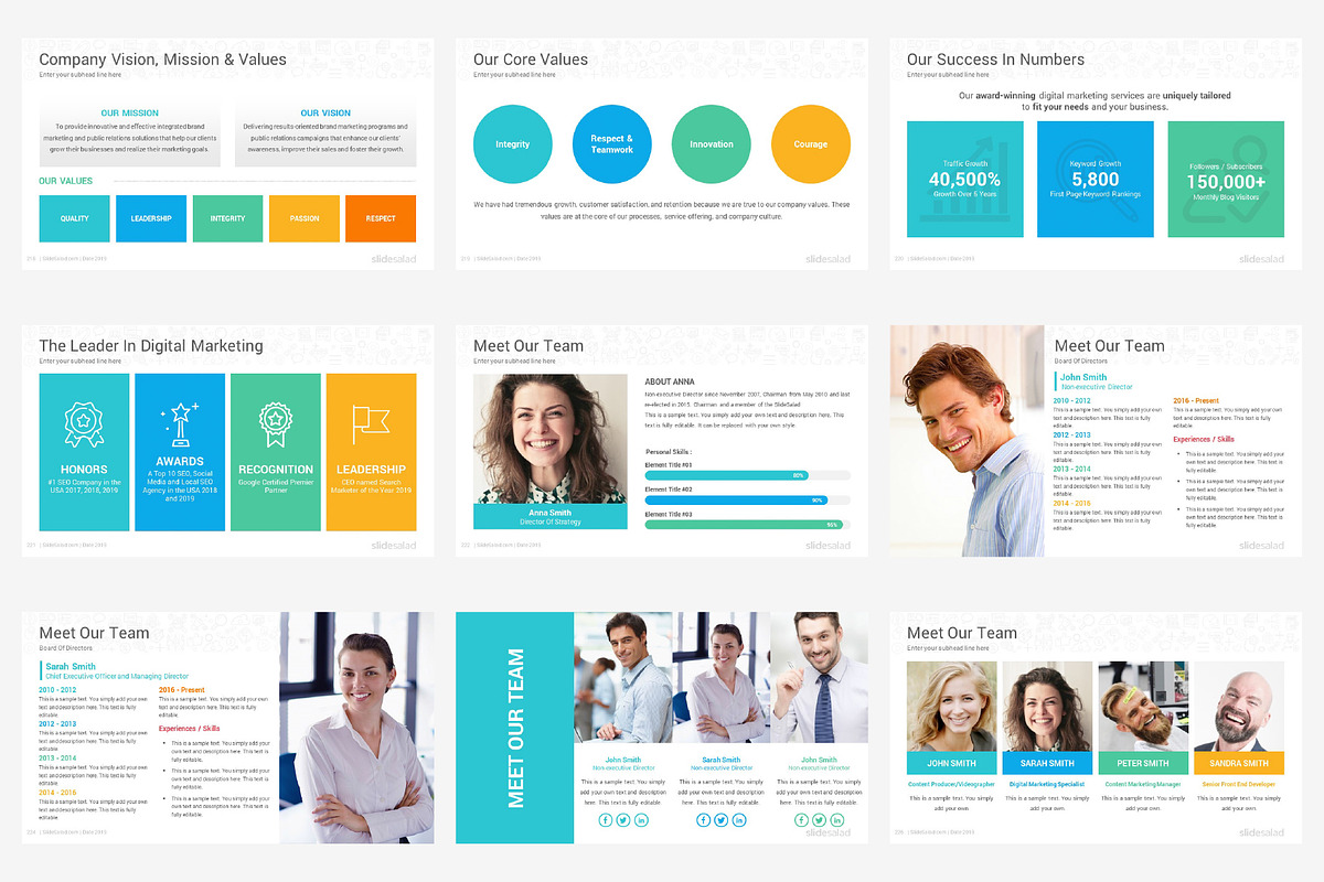 Top Digital Marketing Proposals PPT, a Presentation Template by SlideSalad (Photo 30 of 32)