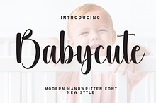 Babycute | Script Font