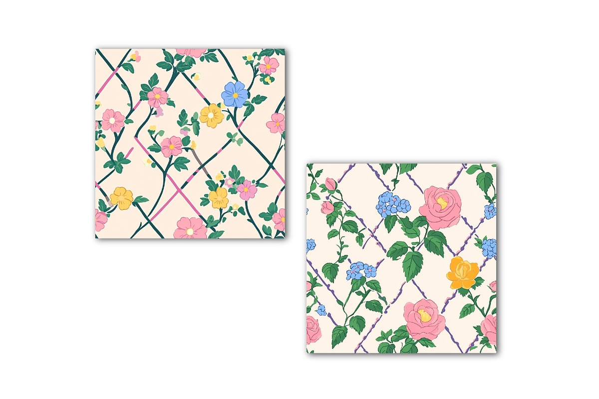 Diamond Wildflower Floral Pattern, a Texture Illustration by Dream Creation (Photo 6 of 6)