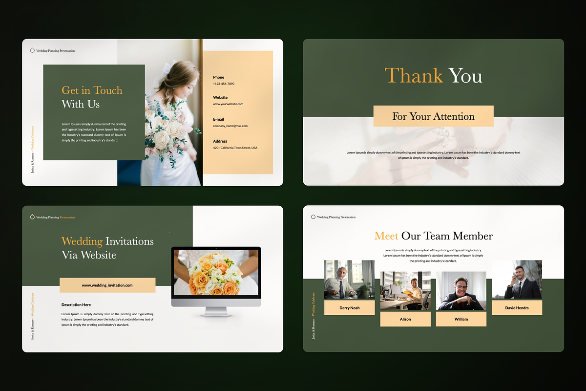Wedding Planning Google Slide, a Presentation Template by SquidPixey (Photo 4 of 7)