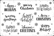 Christmas and New Year phrases set, an Object Graphic by Olly Molly (Thumbnail 4 of 5)