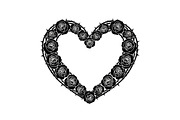 Floral Heart Wreath SVG Bundle, an Illustration by Gaye Art (Thumbnail 20 of 31)