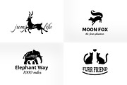 Vintage & Creative Animal Logo Badge, a Branding & Logo Template by Manudesign (Thumbnail 2 of 9)