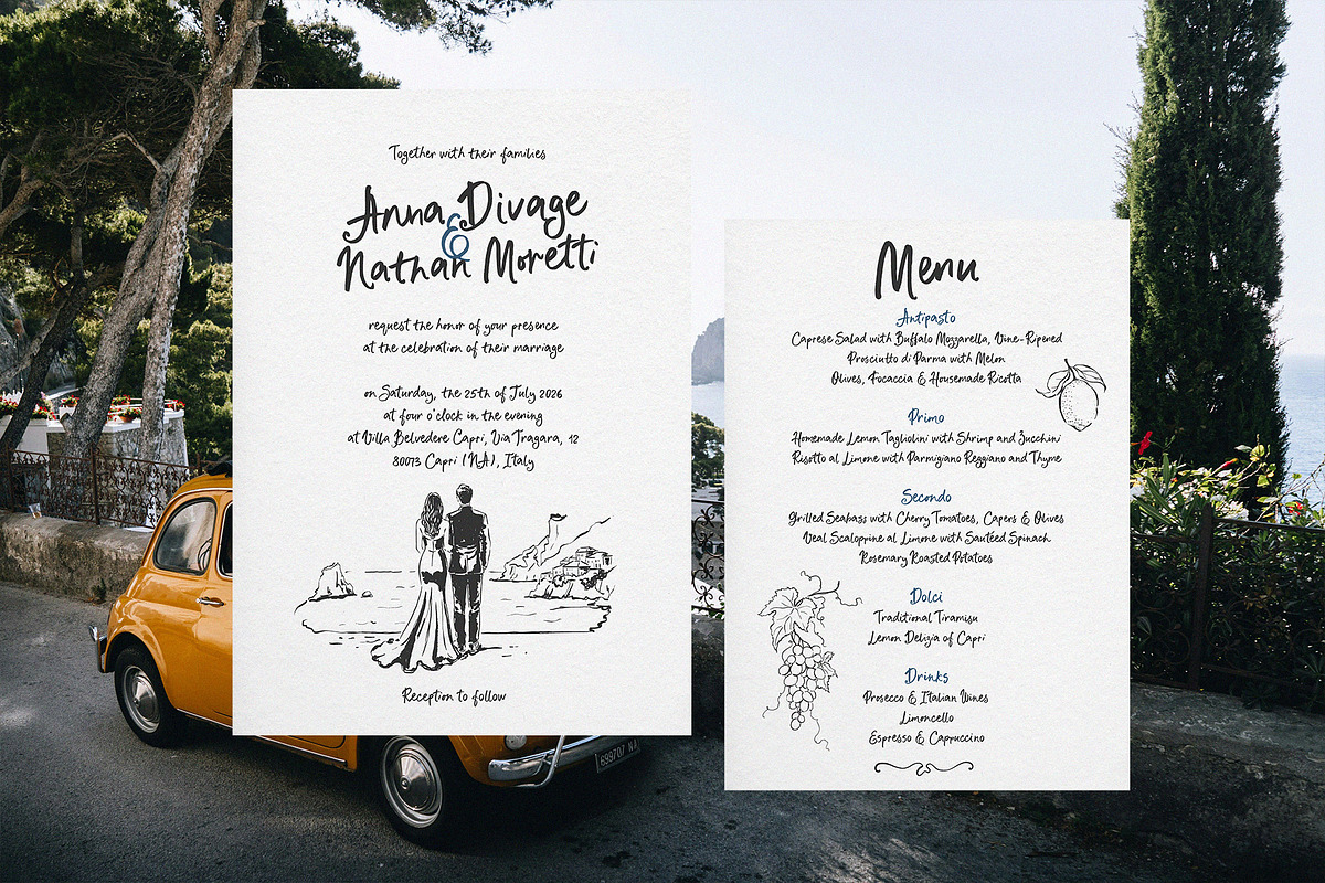Whimsical font script Fichi Capri, a Script Font by TD fonts (Photo 2 of 11)