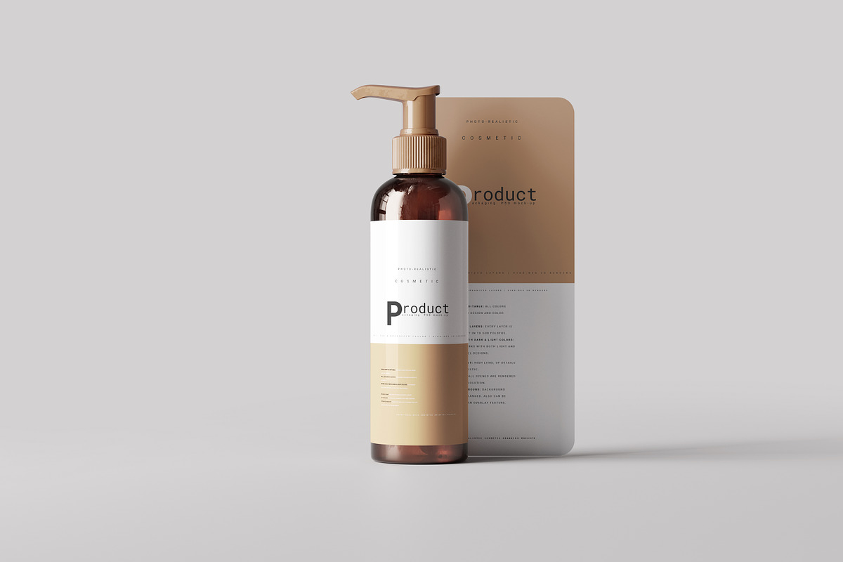 Pump Dispenser Mockup, a Cups & Container Mockup by pmvch (Photo 2 of 10)