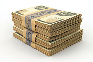 Stacks of Jordanian Dinars currency, a Photo by Pixeness Studio