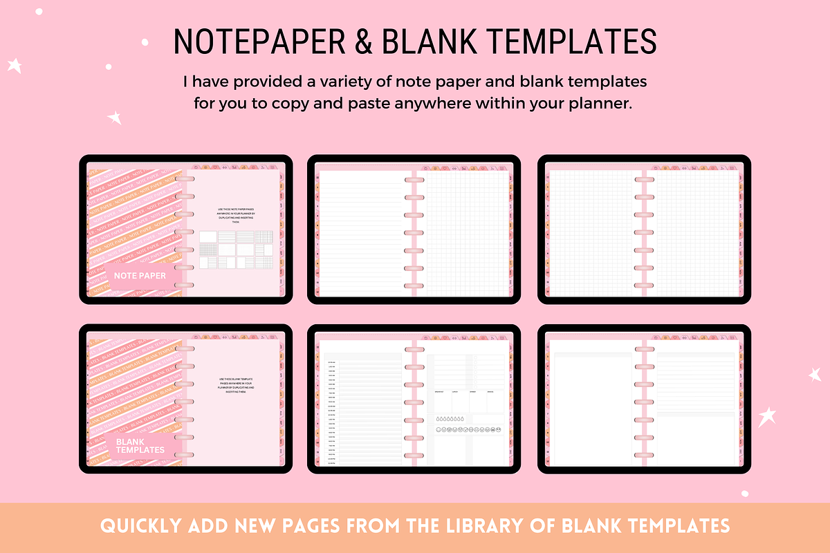 Cute Digital Life Planner 750+ pages, a Templates & Theme by SunshineStudioBoutique (Photo 8 of 9)