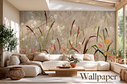 Wallpaper Field of Grasses, a Wallpaper Graphic by apollinariia_shop (Thumbnail 1 of 9)