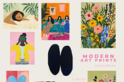 MODERN ART PRINTS GALLERY, a Background Graphic by Lana Elanor (Thumbnail 8 of 12)