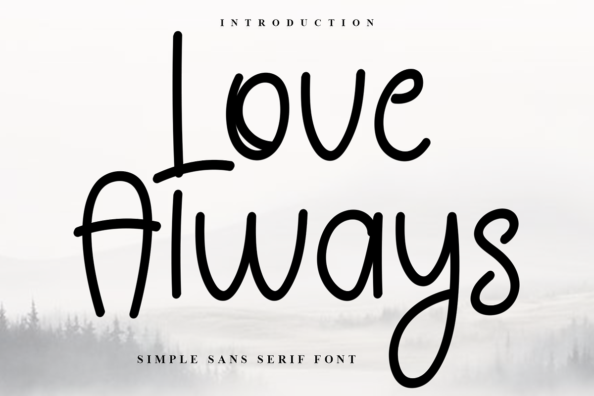 Love Always, a Sans Serif Font by InermediaSTUDIO (Photo 1 of 7)