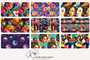 70 retro music seamless pattern, a Pattern Graphic by Poppy Lane Studio (Thumbnail 9 of 10)