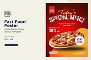 Fast Food Poster Design Template 47, a Social Media Template by shahsoft (Thumbnail 1 of 2)
