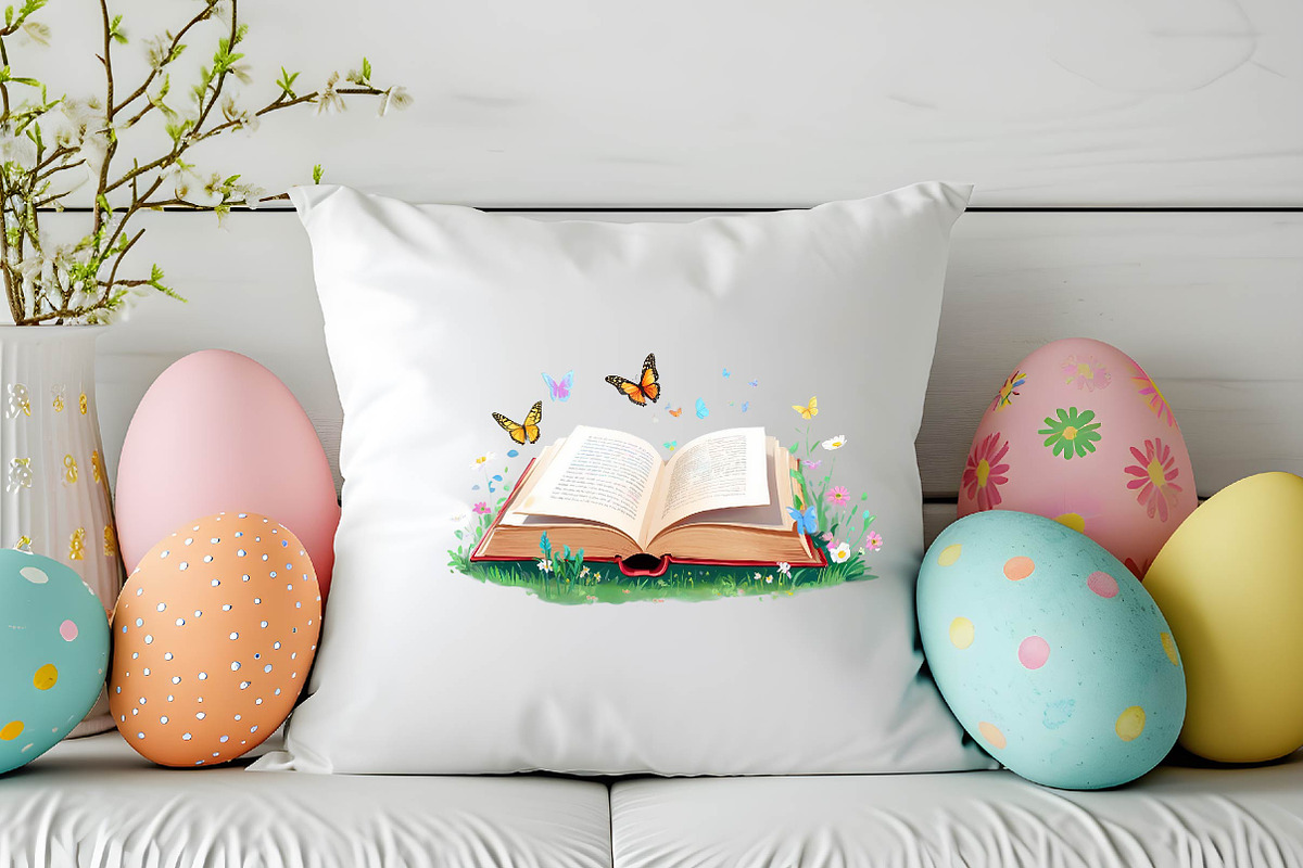 Vintage Flowers With Book Clipart, an Illustration by Wow Magic (Photo 1 of 5)