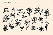 Organic Floral Clipart Bundle, a Decorative Illustration by ClayStudio (Thumbnail 10 of 10)