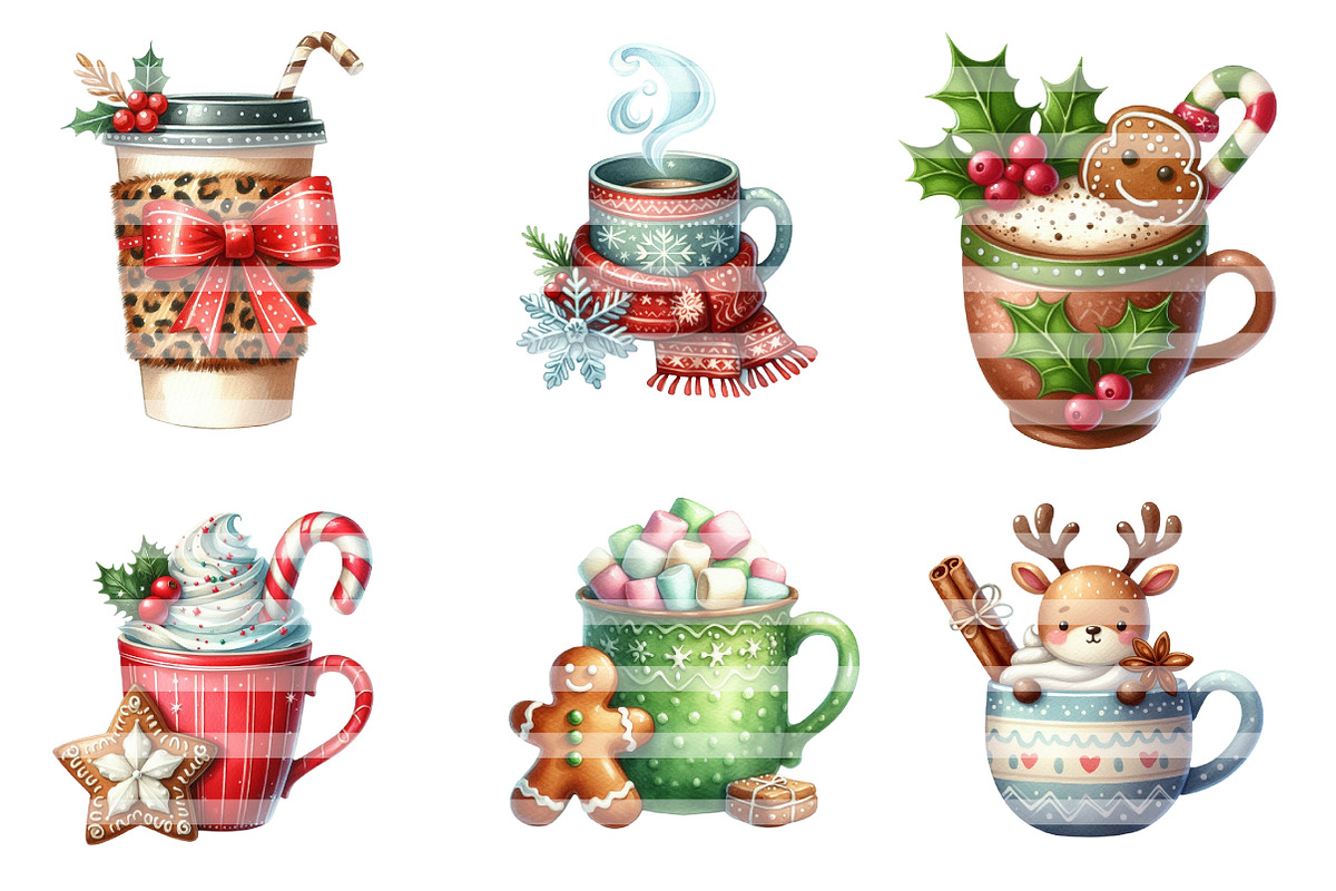 Cute Christmas Coffee Sublimation, an Illustration by CreationArt (Photo 3 of 7)