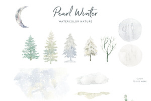 Pearl Winter. Watercolor