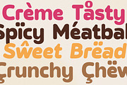 Chocho Aura – Tasty Bold Food Font, a Sans Serif Font by Lettertype Studio (Thumbnail 2 of 8)