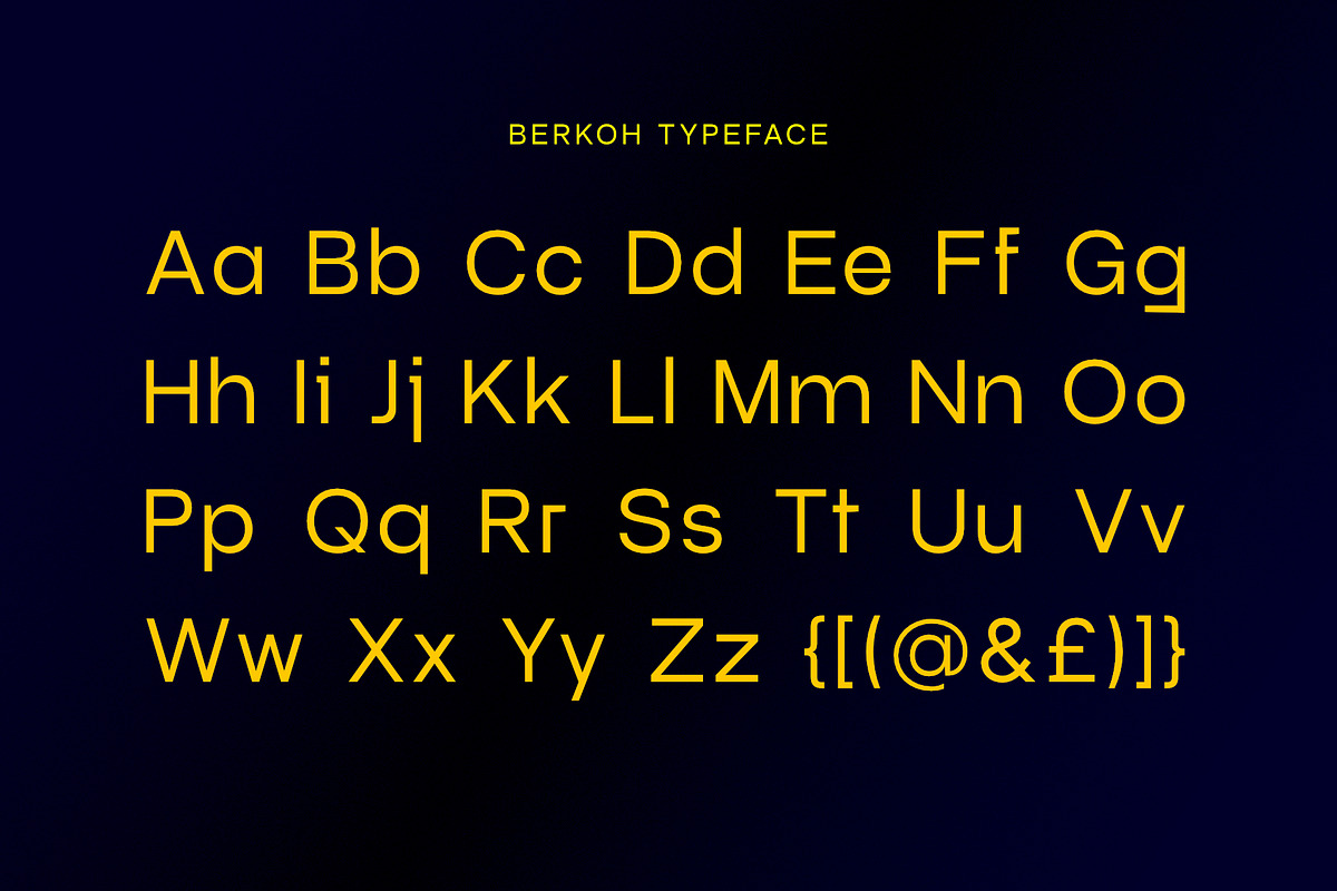 Berkoh | Sans Serif Font Family, a Sans Serif Font by ESEM (Photo 9 of 9)