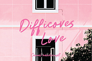 Difficoves Love - Handwritting, a Handwritten Font by Pinakiaa Studios (Thumbnail 1 of 8)