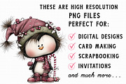 Whimsical Penguin Christmas Clipart, an Illustration by Libby Wishes (Thumbnail 4 of 7)