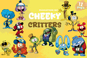 CHEEKY CRITTERS PNG SET, a Person Illustration by XiXong STUDIO (Thumbnail 1 of 6)