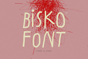 Bisko Font, a Handwritten Font by vuuuds