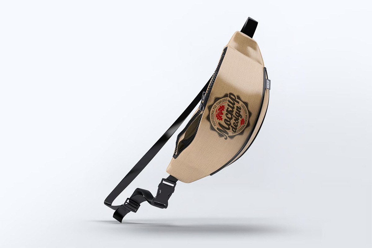 Bum Bag Mock-Up, a Product Mockup by DesignRushMarket (Photo 2 of 6)