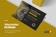 Yellow Gradient - Certificate, a Print Template by Esensifiksi.studio (Thumbnail 1 of 2)