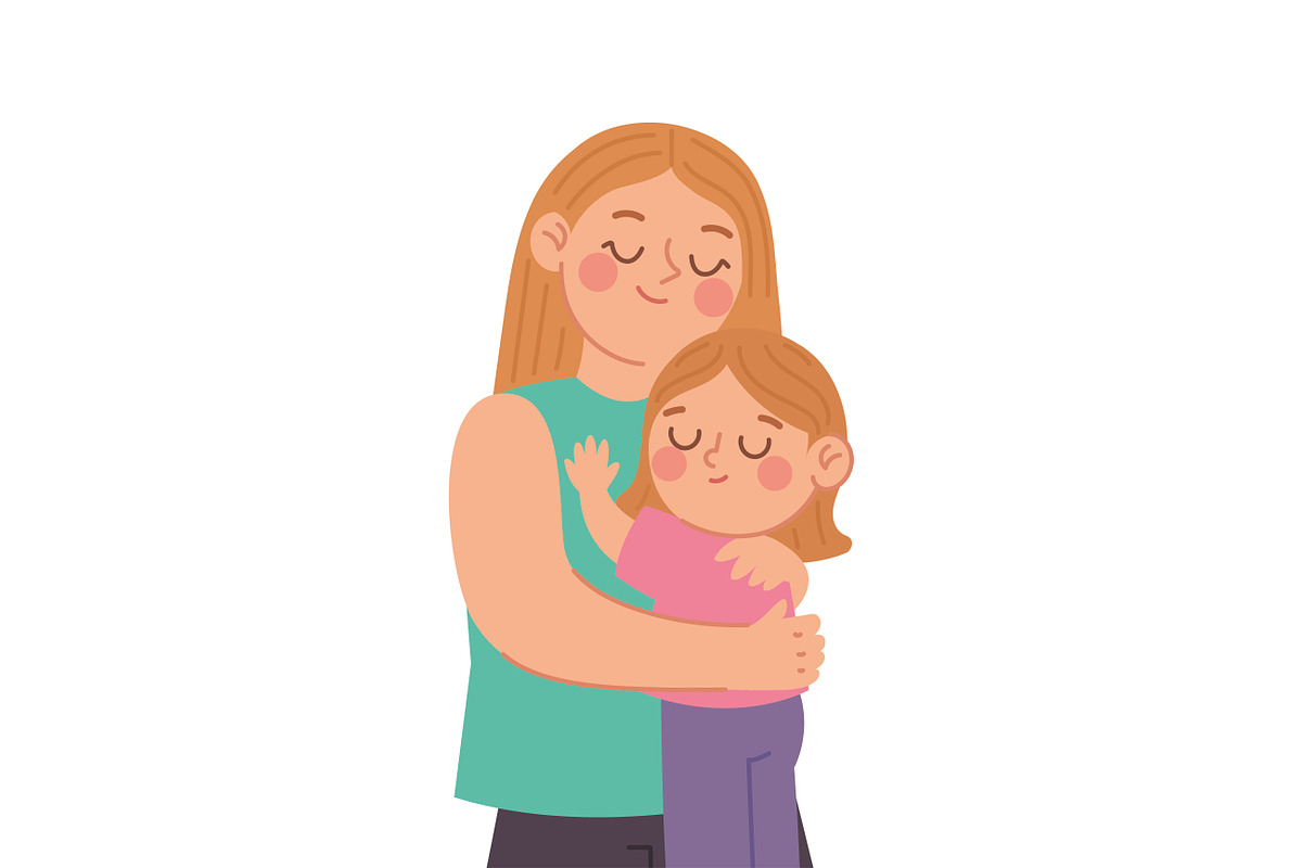 Mother and Child Moments Vector, a Person Illustration by CreartiveDesign (Photo 5 of 10)