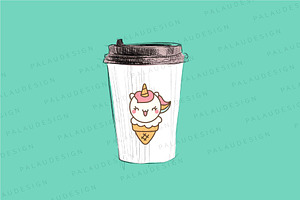 Cute Kawaii Ice Cream Animals