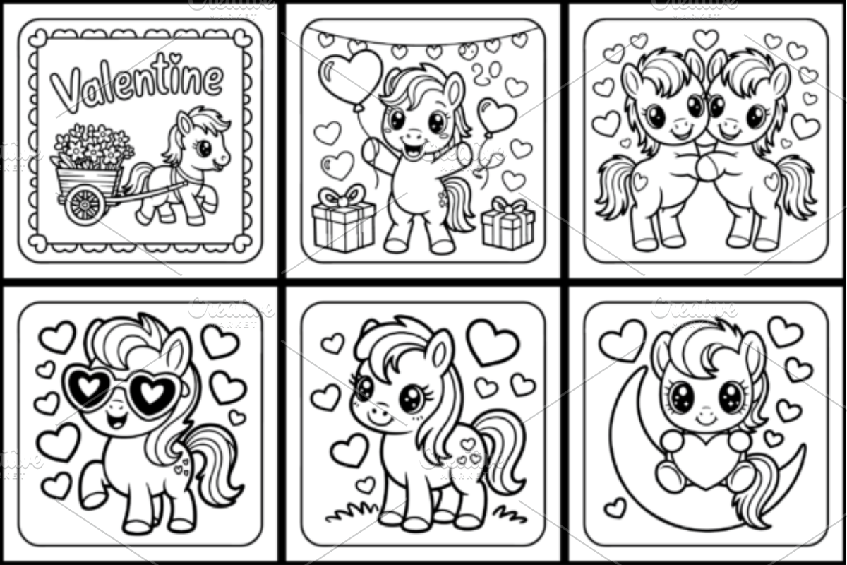 Cozy Valentine Day Horse, a Seasonal Illustration by Design Station (Photo 2 of 3)