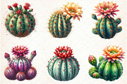 Watercolor Cactus Clipart, an Illustration by Libby Wishes (Thumbnail 5 of 7)