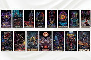 Cyberpunk Tarot Cards Deck, an Object Illustration by Mugio (Thumbnail 2 of 4)