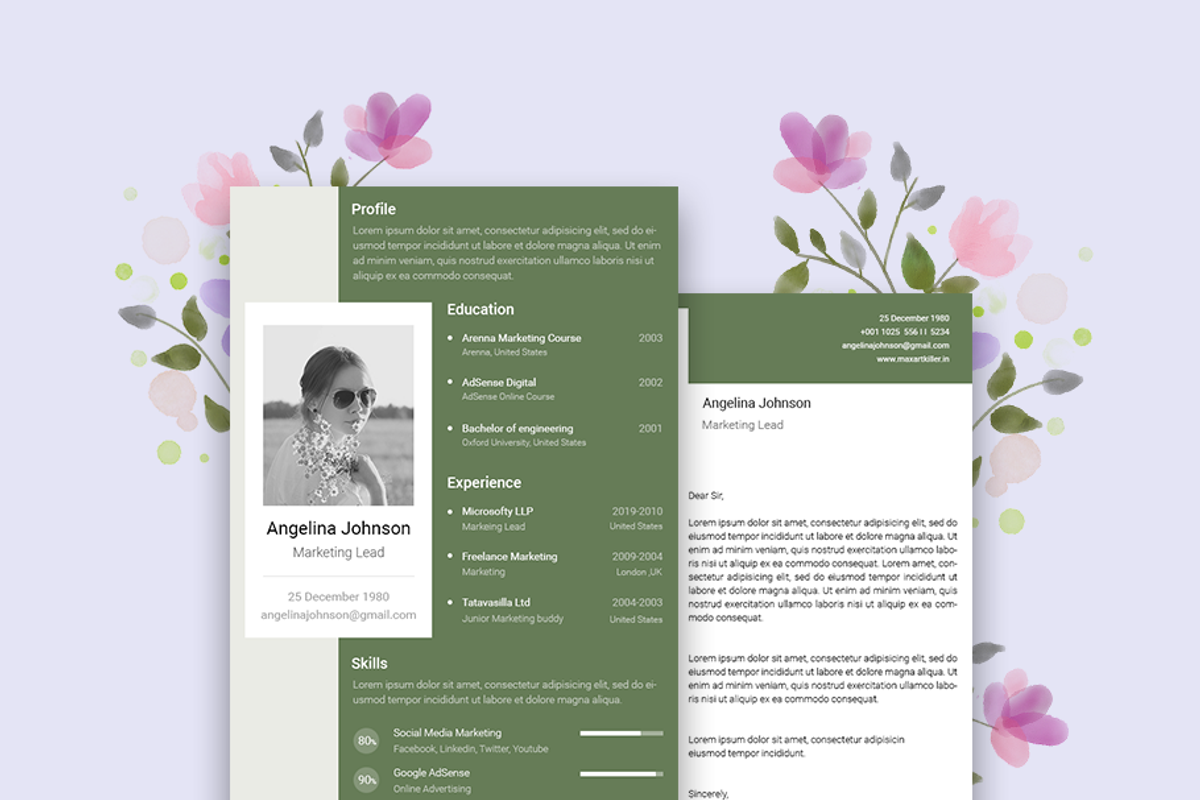 Column Resume CV, a Resume Template by AdminUIUX (Photo 3 of 5)