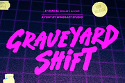 X-Rental - 1980s Retro Horror Font, a Handwritten Font by Wingsart Studio (Thumbnail 13 of 15)