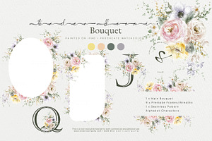 Bloom | Wedding Watercolor Florals, a Stationery Template by slowlivecreate