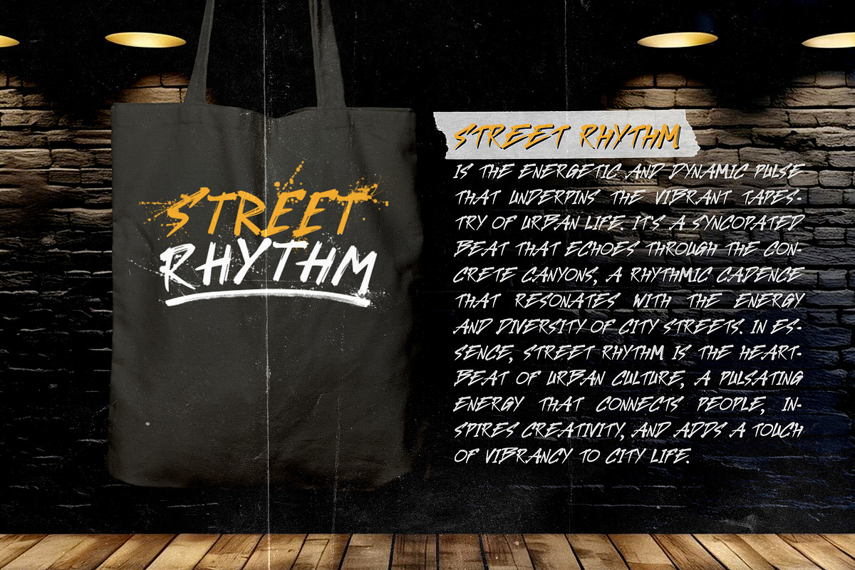Street Rhythm Marker Graffiti Y2k Di, a Blackletter Font by dansdesign (Photo 8 of 9)