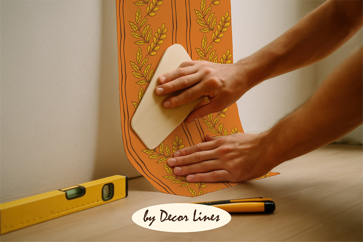 Retro 70s style wallpapers, a Decorative Illustration by Decor Lines (Photo 4 of 9)