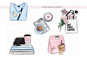 coffee girl clipart png, a Person Illustration by Parinaz Wadia Design (Thumbnail 8 of 10)