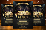 2019 NYE Flyer Template, a Flyer Template by Briell Design (Thumbnail 1 of 2)